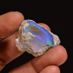 Dazzling Top Grade Quality 100% Natural Welo Fire Ethiopian Opal Fancy Rough Loose Gemstone For Making Jewelry 26X19X15 MM 32.00 Cts KR63-56 Sunkarton
