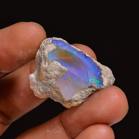 Dazzling Top Grade Quality 100% Natural Welo Fire Ethiopian Opal Fancy Rough Loose Gemstone For Making Jewelry 26X19X15 MM 32.00 Cts KR63-56 Sunkarton