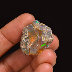 Elegant Top Grade Quality 100% Natural Welo Fire Ethiopian Opal Fancy Rough Loose Gemstone For Making Jewelry 24X20X14 MM 35.00 Cts. KR63-59 Sunkarton