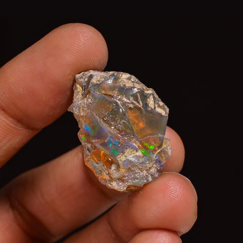 Elegant Top Grade Quality 100% Natural Welo Fire Ethiopian Opal Fancy Rough Loose Gemstone For Making Jewelry 24X20X14 MM 35.00 Cts. KR63-59 Sunkarton