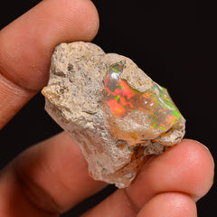 Classic Top Grade Quality 100% Natural Welo Fire Ethiopian Opal Fancy Rough Loose Gemstone For Making Jewelry 31X25X17 MM 47.50 Cts. KR63-5 Sunkarton