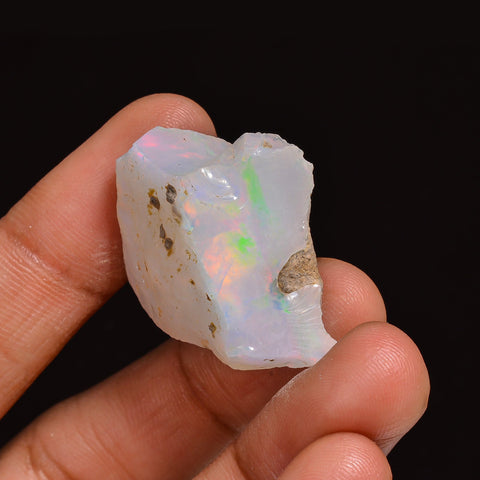 Fantastic Top Grade Quality 100% Natural Welo Fire Ethiopian Opal Fancy Rough Loose Gemstone For Making Jewelry 28X22X15MM 35.50 Cts KR63-61 Sunkarton