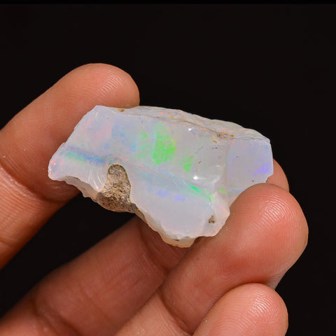 Fantastic Top Grade Quality 100% Natural Welo Fire Ethiopian Opal Fancy Rough Loose Gemstone For Making Jewelry 28X22X15MM 35.50 Cts KR63-61 Sunkarton