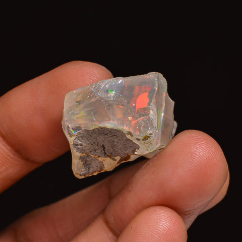 Gorgeous Top Grade Quality 100% Natural Welo Fire Ethiopian Opal Fancy Rough Loose Gemstone For Making Jewelry 28X21X11 MM 27.00 Cts KR63-62 Sunkarton