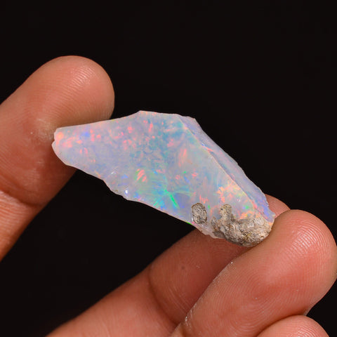 Immaculate Top Grade Quality 100% Natural Welo Fire Ethiopian Opal Fancy Rough Loose Gemstone For Making Jewelry 35X15X8MM 15.00 Cts KR63-63 Sunkarton