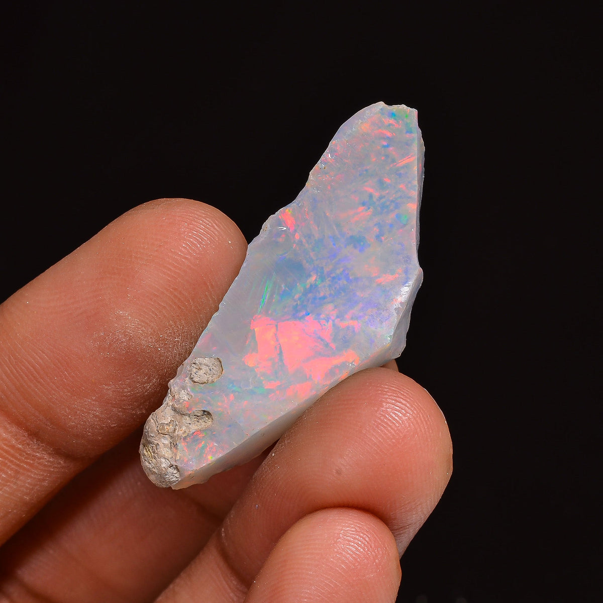 Immaculate Top Grade Quality 100% Natural Welo Fire Ethiopian Opal Fancy Rough Loose Gemstone For Making Jewelry 35X15X8MM 15.00 Cts KR63-63 Sunkarton
