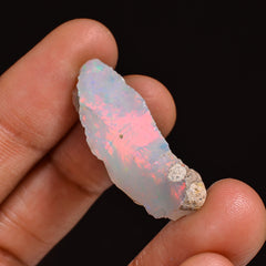 Immaculate Top Grade Quality 100% Natural Welo Fire Ethiopian Opal Fancy Rough Loose Gemstone For Making Jewelry 35X15X8MM 15.00 Cts KR63-63 Sunkarton