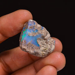 Mind Blowing Top Grade Quality 100% Natural Welo Fire Ethiopian Opal Rough Loose Gemstone For Making Jewelry 24X19X15 MM 29.00 Cts. KR63-66 Sunkarton