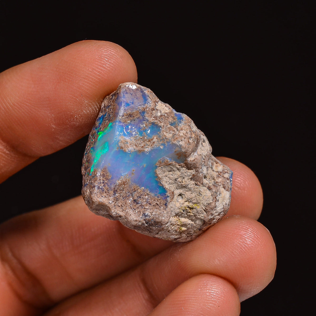 Mind Blowing Top Grade Quality 100% Natural Welo Fire Ethiopian Opal Rough Loose Gemstone For Making Jewelry 24X19X15 MM 29.00 Cts. KR63-66 Sunkarton