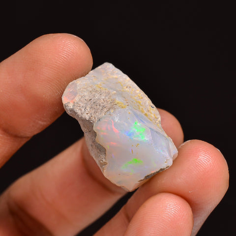 Supreme Top Grade Quality 100% Natural Welo Fire Ethiopian Opal Fancy Rough Loose Gemstone For Making Jewelry 29X21X13 MM 32.00 Cts. KR63-71 Sunkarton