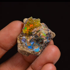 Tempting Top Grade Quality 100% Natural Welo Fire Ethiopian Opal Fancy Rough Loose Gemstone For Making Jewelry 29X23X11 MM 36.00 Cts KR63-72 Sunkarton