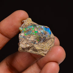 Tempting Top Grade Quality 100% Natural Welo Fire Ethiopian Opal Fancy Rough Loose Gemstone For Making Jewelry 29X23X11 MM 36.00 Cts KR63-72 Sunkarton