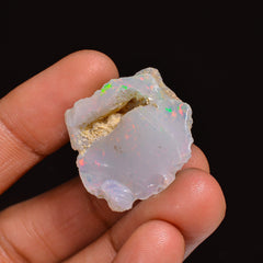 Terrific Top Grade Quality 100% Natural Welo Fire Ethiopian Opal Fancy Rough Loose Gemstone For Making Jewelry 26X23X14 MM 25.50 Cts KR63-73 Sunkarton