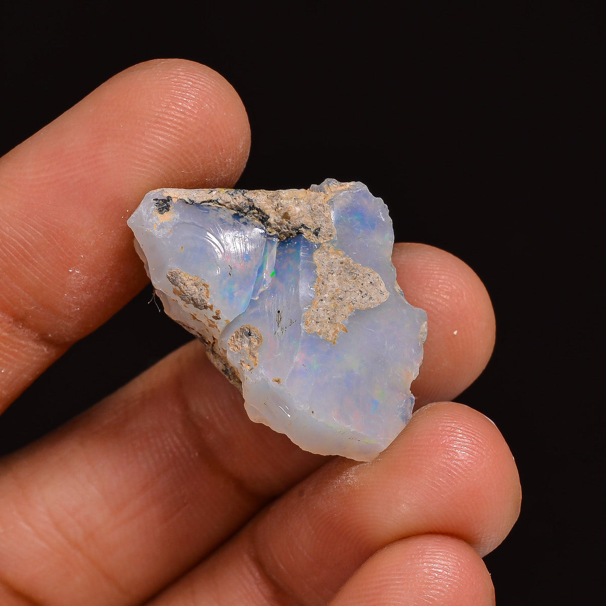 Unique Top Grade Quality 100% Natural Welo Fire Ethiopian Opal Fancy Rough Loose Gemstone For Making Jewelry 25X16X11 MM 15.00 Cts. KR63-74 Sunkarton
