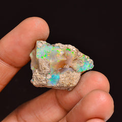Attractive Top Grade Quality 100% Natural Welo Fire Ethiopian Opal Fancy Rough Loose Gemstone For Making Jewelry 25X20X12MM 23.00 Cts KR6377 Sunkarton