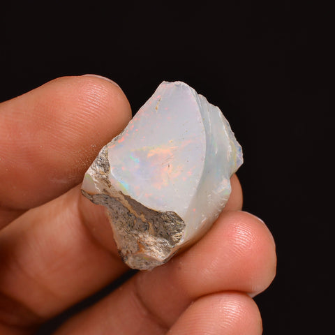 Exclusive Top Grade Quality 100% Natural Welo Fire Ethiopian Opal Fancy Rough Loose Gemstone For Making Jewelry 25X18X15MM 23.00 Cts KR63-83 Sunkarton