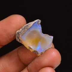 Elegant Top Grade Quality 100% Natural Welo Fire Ethiopian Opal Fancy Rough Loose Gemstone For Making Jewelry 22X18X14 MM 17.00 Cts. KR63-84 Sunkarton