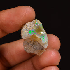 Fantastic Top Grade Quality 100% Natural Welo Fire Ethiopian Opal Fancy Rough Loose Gemstone For Making Jewelry 29X19X13MM 27.50 Cts KR63-86 Sunkarton