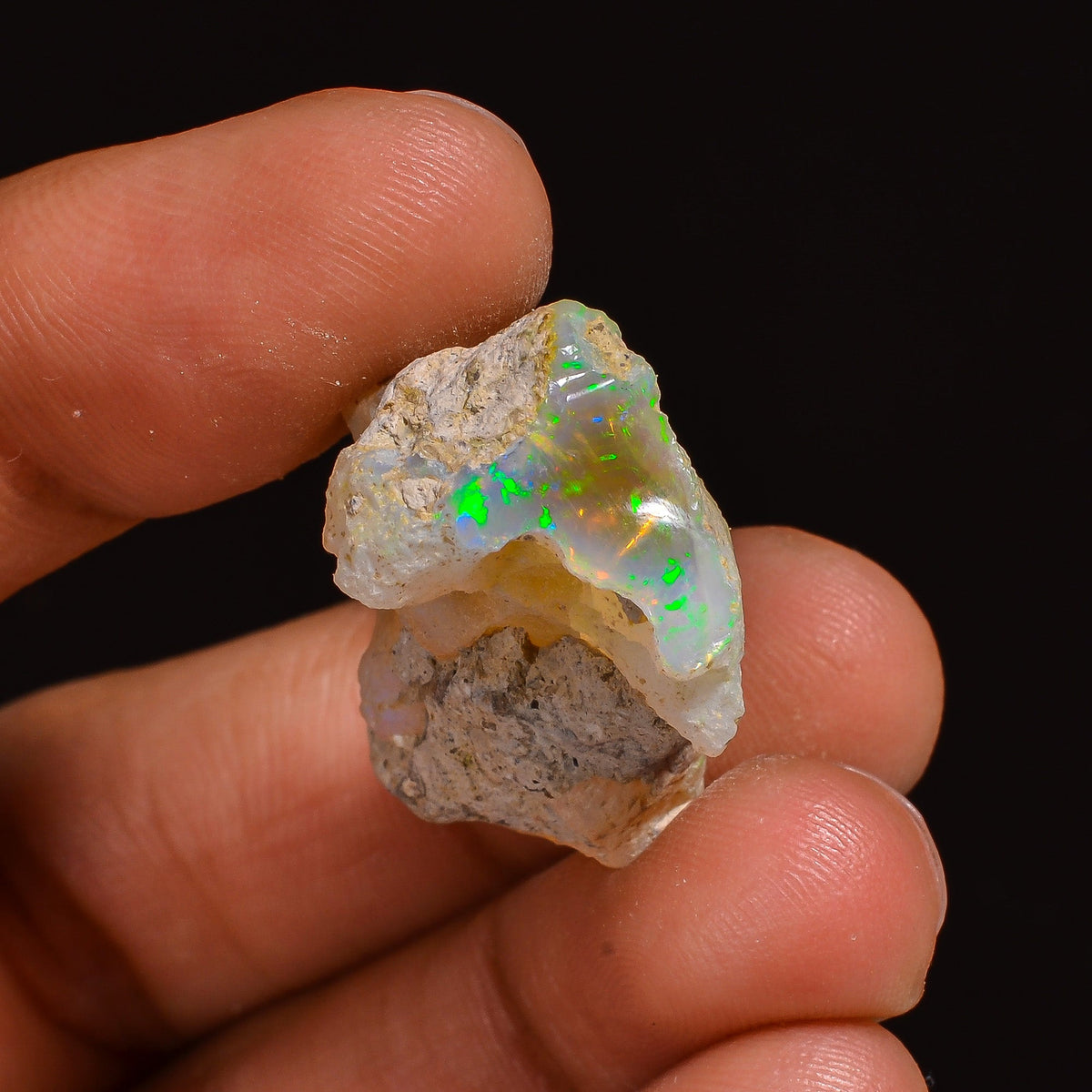 Fantastic Top Grade Quality 100% Natural Welo Fire Ethiopian Opal Fancy Rough Loose Gemstone For Making Jewelry 29X19X13MM 27.50 Cts KR63-86 Sunkarton