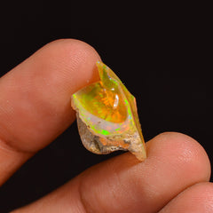 Gorgeous Top Grade Quality 100% Natural Welo Fire Ethiopian Opal Fancy Rough Loose Gemstone For Making Jewelry 18X11X9 MM 06.50 Cts. KR63-87 Sunkarton