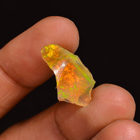 Gorgeous Top Grade Quality 100% Natural Welo Fire Ethiopian Opal Fancy Rough Loose Gemstone For Making Jewelry 18X11X9 MM 06.50 Cts. KR63-87 Sunkarton