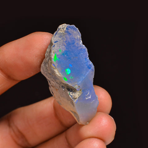 Immaculate Top Grade Quality 100% Natural Welo Fire Ethiopian Opal Fancy Rough Loose Gemstone For Making Jewelry 36X20X11MM 30.50 Cts KR6388 Sunkarton