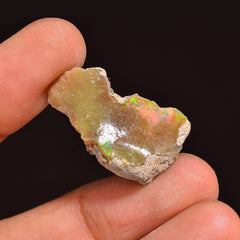 Marvellous Top Grade Quality 100% Natural Welo Fire Ethiopian Opal Fancy Rough Loose Gemstone For Making Jewelry 26X15X7MM 10.50 Cts KR63-90 Sunkarton