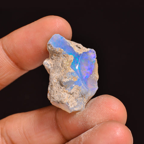 Mind Blowing Top Grade Quality 100% Natural Welo Fire Ethiopian Opal Rough Loose Gemstone For Making Jewelry 26X16X12 MM 20.00 Cts. KR63-91 Sunkarton