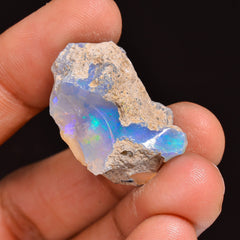 Mind Blowing Top Grade Quality 100% Natural Welo Fire Ethiopian Opal Rough Loose Gemstone For Making Jewelry 26X16X12 MM 20.00 Cts. KR63-91 Sunkarton