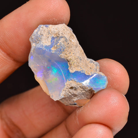 Mind Blowing Top Grade Quality 100% Natural Welo Fire Ethiopian Opal Rough Loose Gemstone For Making Jewelry 26X16X12 MM 20.00 Cts. KR63-91 Sunkarton