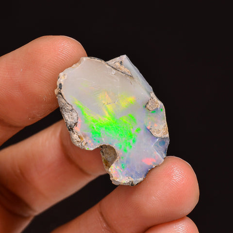 Outstanding Top Grade Quality 100% Natural Welo Fire Ethiopian Opal Rough Loose Gemstone For Making Jewelry 25X22X14 MM 28.50 Cts. KR63-92 Sunkarton