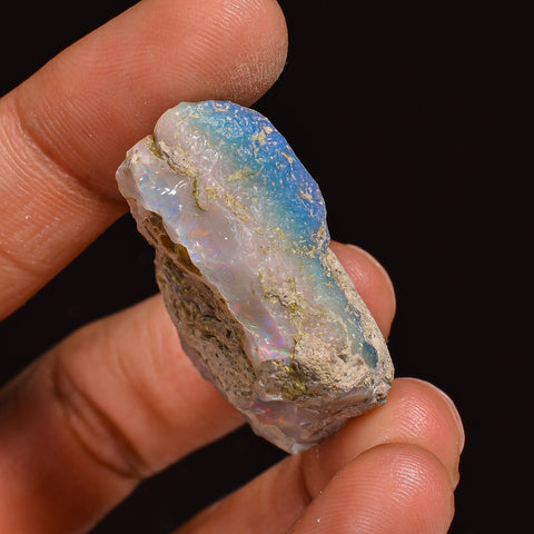 Superb Top Grade Quality 100% Natural Welo Fire Ethiopian Opal Fancy Rough Loose Gemstone For Making Jewelry 36X24X13 MM 44.50 Cts. KR63-94 Sunkarton
