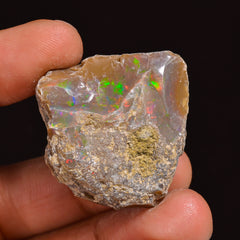Stunning Top Grade Quality 100% Natural Welo Fire Ethiopian Opal Fancy Rough Loose Gemstone For Making Jewelry 30X28X15 MM 54.00 Cts KR63-95 Sunkarton