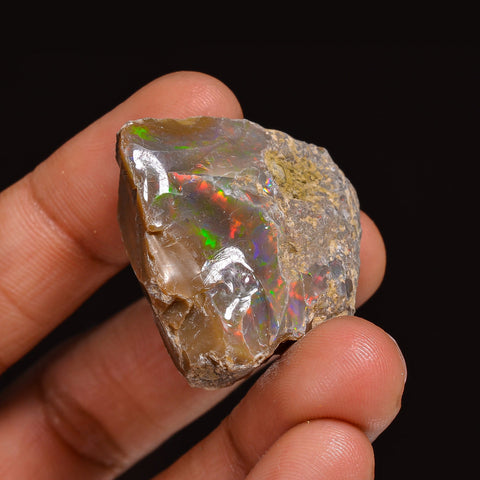 Stunning Top Grade Quality 100% Natural Welo Fire Ethiopian Opal Fancy Rough Loose Gemstone For Making Jewelry 30X28X15 MM 54.00 Cts KR63-95 Sunkarton