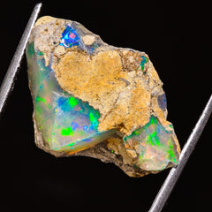 100% Natural Welo Fire Ethiopian Opal Rough Loose Gemstone 25X17X12 MM 18 Cts. Sunkarton