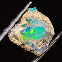 100% Natural Welo Fire Ethiopian Opal Rough Loose Gemstone 18X16X12 MM 14.5 Cts. Sunkarton