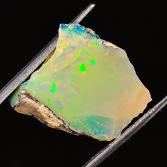 100% Natural Welo Fire Ethiopian Opal Rough Loose Gemstone 22X17X7 MM 12 Cts. Sunkarton