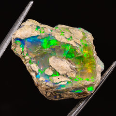 100% Natural Welo Fire Ethiopian Opal Rough Loose Gemstone 24X19X11 MM 22.5 Cts. Sunkarton
