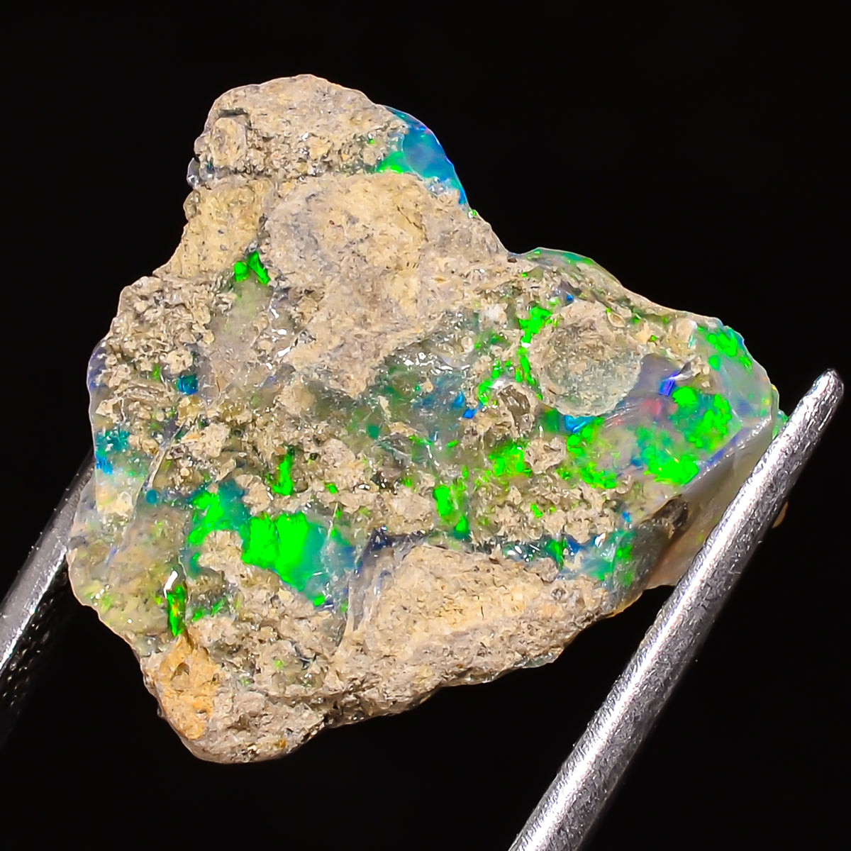 100% Natural Welo Fire Ethiopian Opal Rough Loose Gemstone 20X17X12 MM 14.5 Cts. Sunkarton