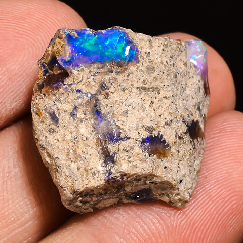 100% Natural Welo Fire Ethiopian Opal Rough Loose Gemstone 24X20X18 MM 23 Cts. Sunkarton