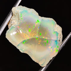 100% Natural Welo Fire Ethiopian Opal Rough Loose Gemstone 26X18X15 MM 26 Cts. Sunkarton