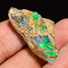 100% Natural Welo Fire Ethiopian Opal Rough Loose Gemstone 29X14X10 MM 14 Cts. Sunkarton