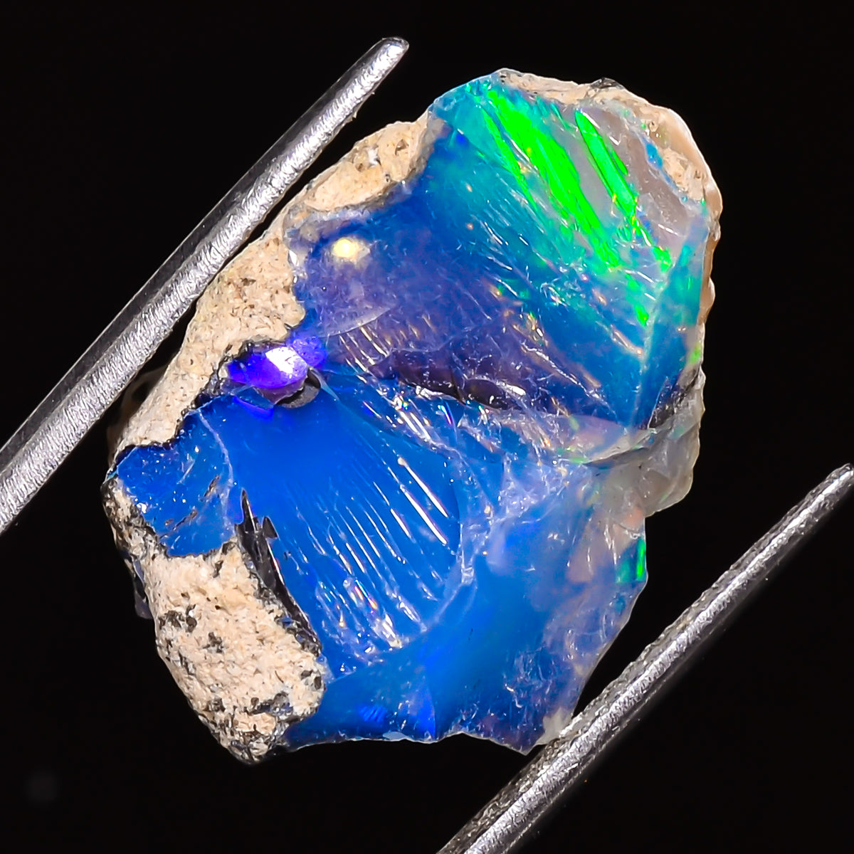100% Natural Welo Fire Ethiopian Opal Rough Loose Gemstone 22X16X11 MM 14 Cts. Sunkarton