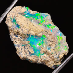 100% Natural Welo Fire Ethiopian Opal Rough Loose Gemstone 24X16X7 MM 13.5 Cts. Sunkarton