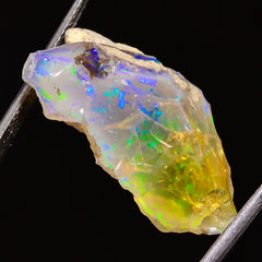 100% Natural Welo Fire Ethiopian Opal Rough Loose Gemstone 27X12X10 MM 18.5 Cts. Sunkarton