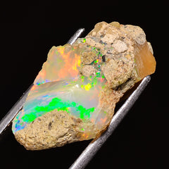 100% Natural Welo Fire Ethiopian Opal Rough Loose Gemstone 23X12X10 MM 13 Cts. Sunkarton