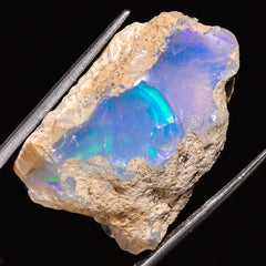 100% Natural Welo Fire Ethiopian Opal Rough Loose Gemstone 30X20X15 MM 39 Cts. Sunkarton