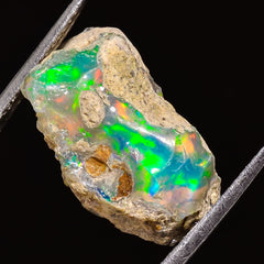 100% Natural Welo Fire Ethiopian Opal Rough Loose Gemstone 18X10X11 MM 10 Cts. Sunkarton
