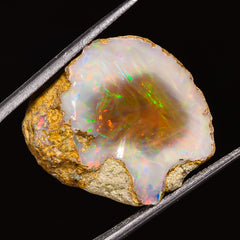 100% Natural Welo Fire Ethiopian Opal Rough Loose Gemstone 23X20X13 MM 25.5 Cts. Sunkarton