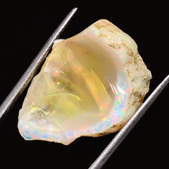 100% Natural Welo Fire Ethiopian Opal Rough Loose Gemstone 25X18X12 MM 24.5 Cts. Sunkarton
